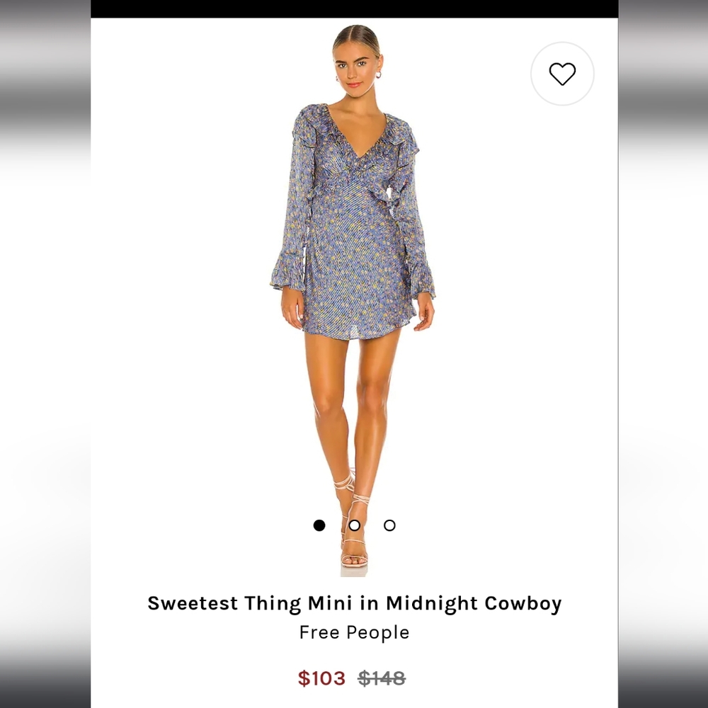 Free People Midnight Cowboy Dress